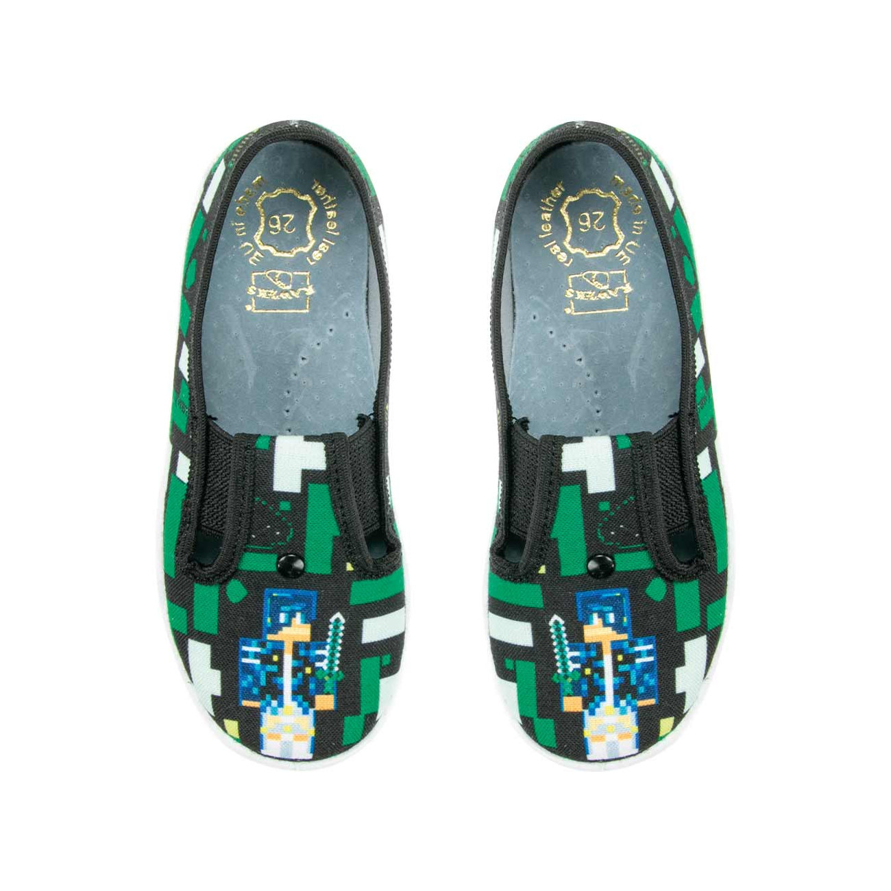 kapcie-buty-wiosenne-zielono-czarne-z-ludzikiem kapcie-buty-wiosenne-zielono-czarne-z-ludzikiem