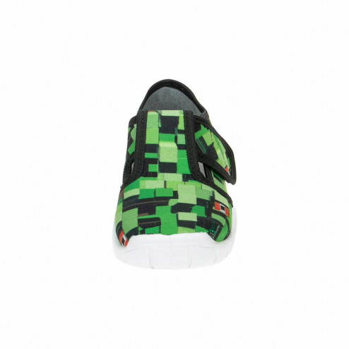 kapcie buty buciki wiosenne trampki czarno zielone klocki 3D raweks Borys B28