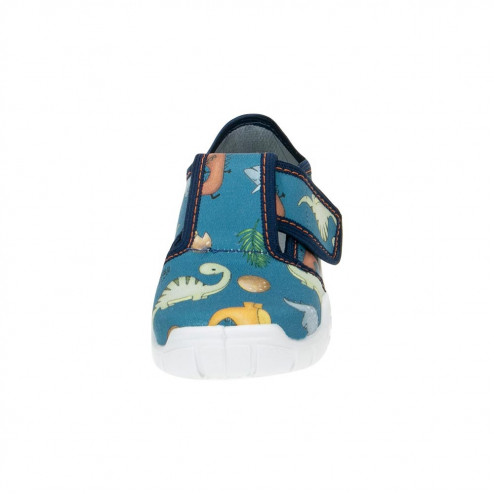 buty buciki trampki wiosenne niebieskie w dinozaury raweks Borys B26 1