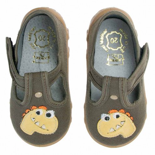 buty-dziecięce-raweks-leon-l64-brazowe-z-dinozaurem 0