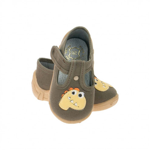 buty-dziecięce-raweks-leon-l64-brazowe-z-dinozaurem 0