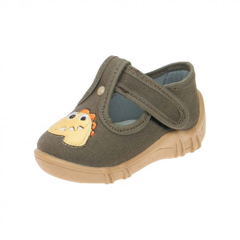 buty-dziecięce-raweks-leon-l64-brazowe-z-dinozaurem 0