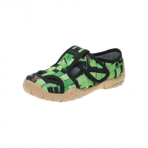 kapcie-trampki-buty-chlopiece-zielone-klocki-3d-minecraft-raweks-igor-i28