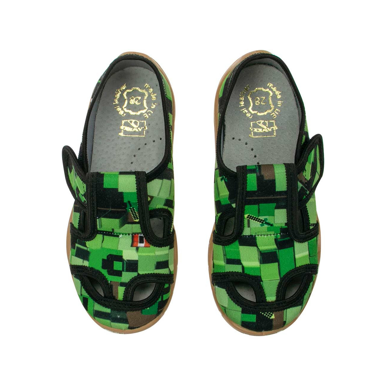 kapcie-trampki-buty-chlopiece-zielone-klocki-3d-minecraft-raweks-igor-i28 kapcie-trampki-buty-chlopiece-zielone-klocki-3d-minecraft-raweks-igor-i28