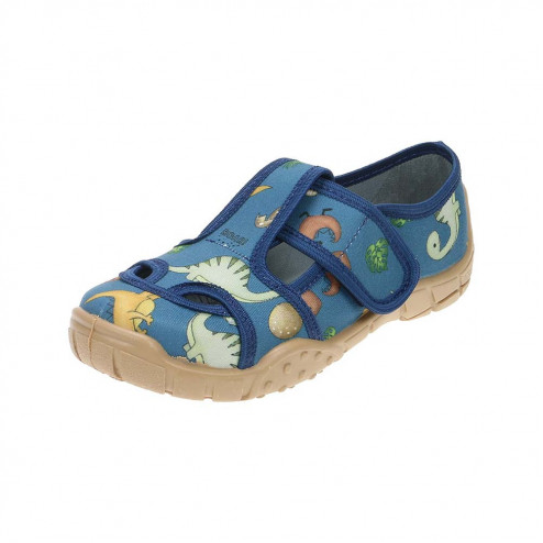 kapcie-buty-trampki-chlopiece-raweks-niebieskie-dinozaury-igor-i16 1 a