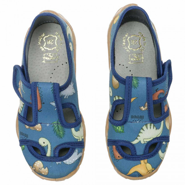kapcie-buty-trampki-chlopiece-raweks-niebieskie-dinozaury-igor-i16 1 a