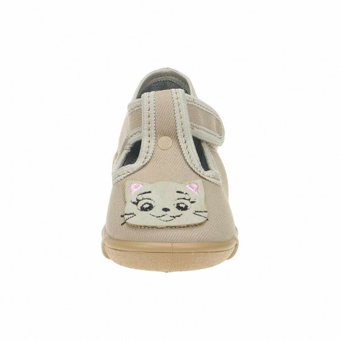 kapcie-buty-pantofle-dzieciece-bezowe-z-kotkiem-kicia-raweks-lena-L73