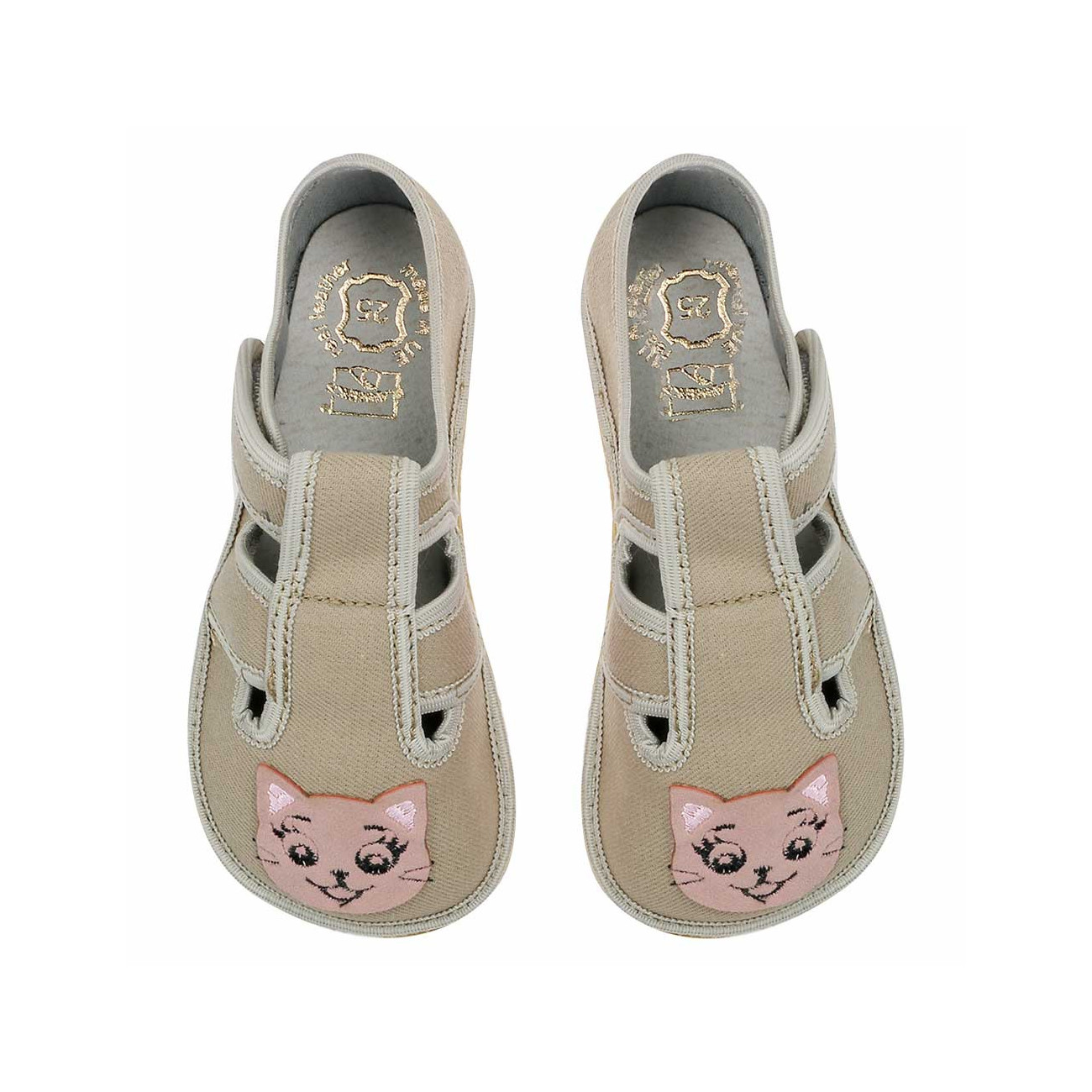 kapcie buty buciki pantofle barefoot bezowe z kotkiem gladkie-zuzia-z31 kapcie buty buciki pantofle barefoot bezowe z kotkiem gladkie-zuzia-z31