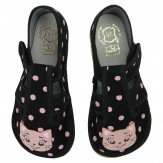 Buty dziewczęce barefoot czarne z kotkiem RAWEKS ZUZIA Z47