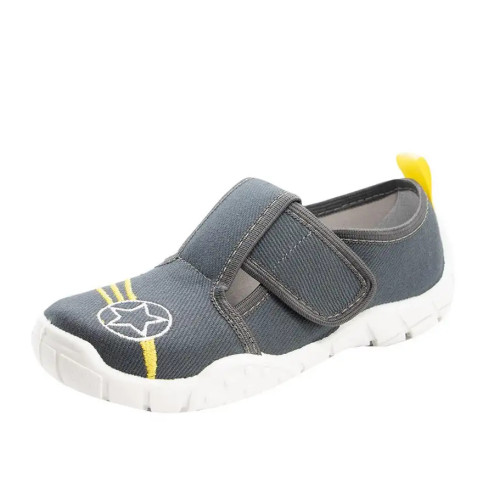 buty kapcie szkoły Raweks szare GŁADKIE bez wzoru Borys B19