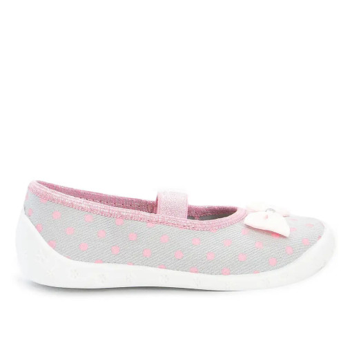 OUTLET Buty dziewczęce Raweks szare z kokardką