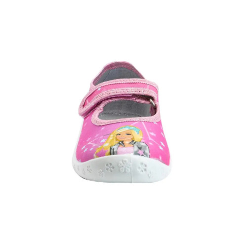 buty-dziewczece-Raweks-baleriny-na-rzep-Raweks-rozowe-z-lalką-barbie