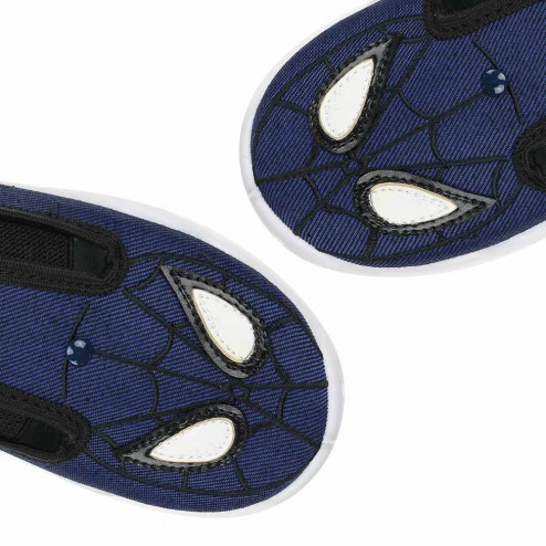 kapcie-buty-chlopiece-granatowe-spider-oczy-z-gumka-Krzys-K05